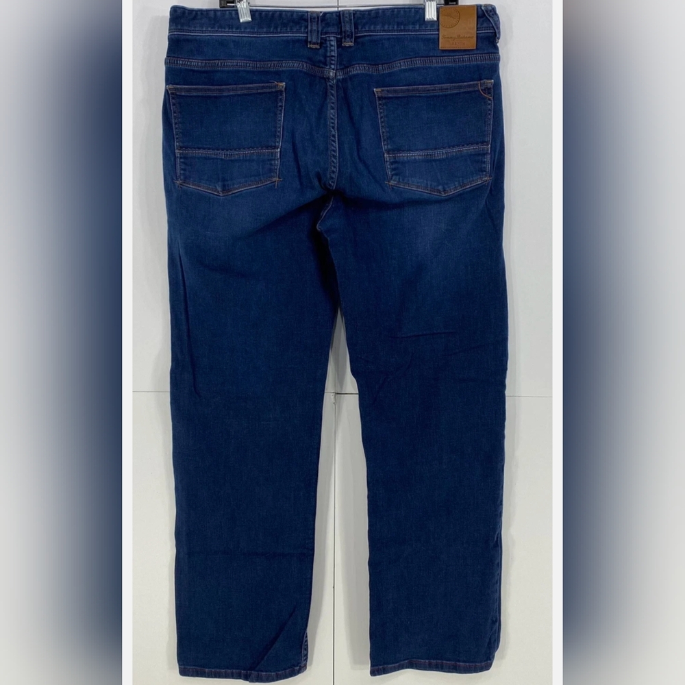 Tommy Bahama 42 X 30 Dark Wash Costa Rica Blue Straight-Leg Jeans - Picture 2 of 7